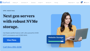 Bluehost VPS Hosting: Up to 61% Off