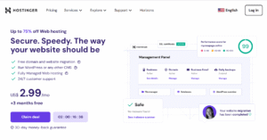 Hostinger Web Hosting: 75% OFF